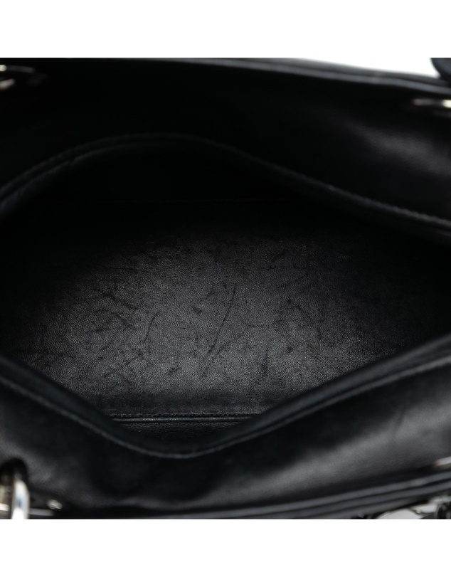Pre-Loved by Azura Reborn - Pre-Loved Medium Calfskin Dragonfly Embellished Lady Dior