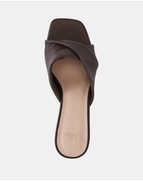 Wittner - Marlee Leather Flared Heel Mules