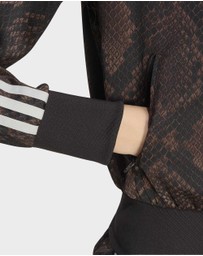 adidas Originals - SATIN SNAKE PRINT FIREBIRD TRACK JACKET Womens