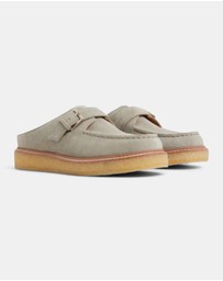 Sperry - Captains Oxford Mule Leather Suede Silver Sage- Women's