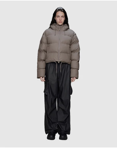 RAINS - Women's Alta Short Puffer Jacket Cinder