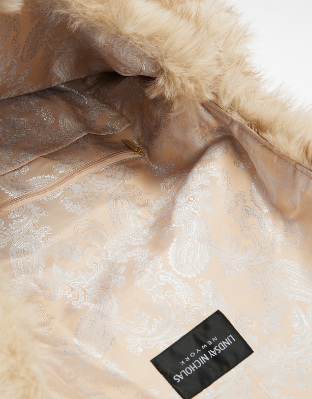 Lindsay Nicholas New York - Arlo Faux Fur Bag in Sable