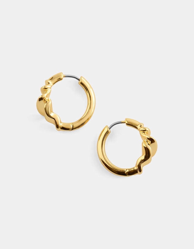 & Other Stories - Wrinkled-Look Small Hoop Earrings