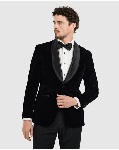 Tarocash - Obsidian Velvet Tuxedo Jacket