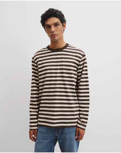 Country Road - Australian Cotton Long Sleeve Stripe T-shirt