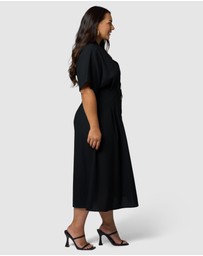 Something 4 Olivia - Blair Linen Midi Dress