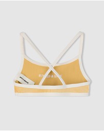 Zulu & Zephyr Mini - Mini Stripe Rib Logo Bikini Top - Kids