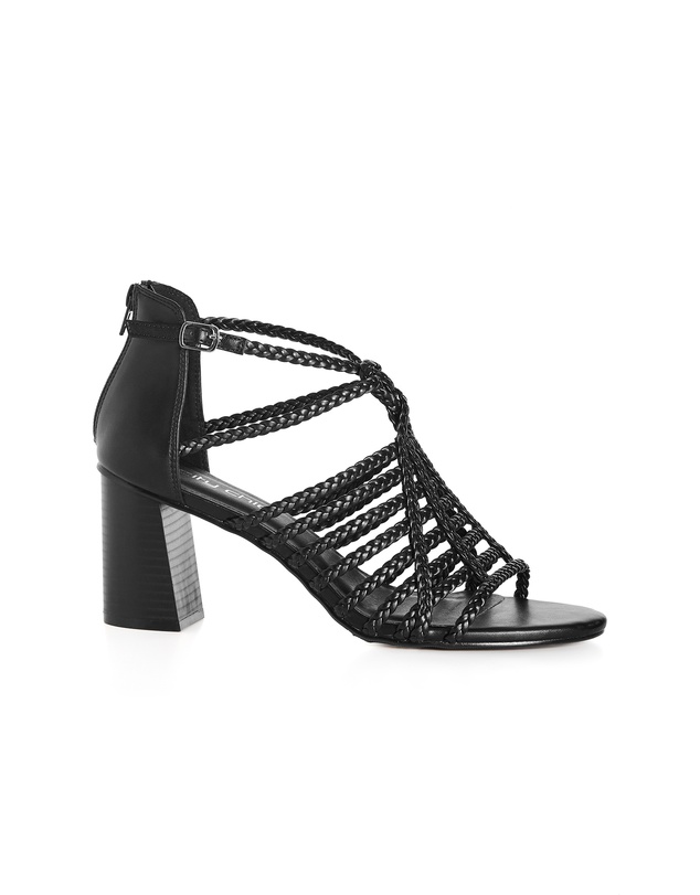 City Chic - WIDE FIT Braided Mida Heel