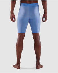SKINS - SKINS Compression Men's Series-1 Running/Gym Half Tight Sky Blue