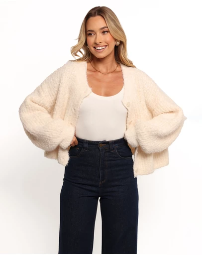 Petal & Pup - Albertine Cardigan - White