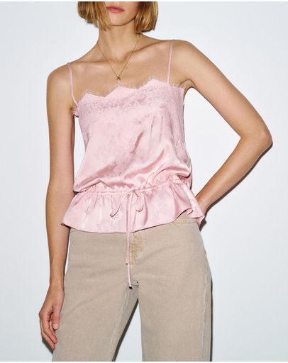 Baby Pink Jacquard
