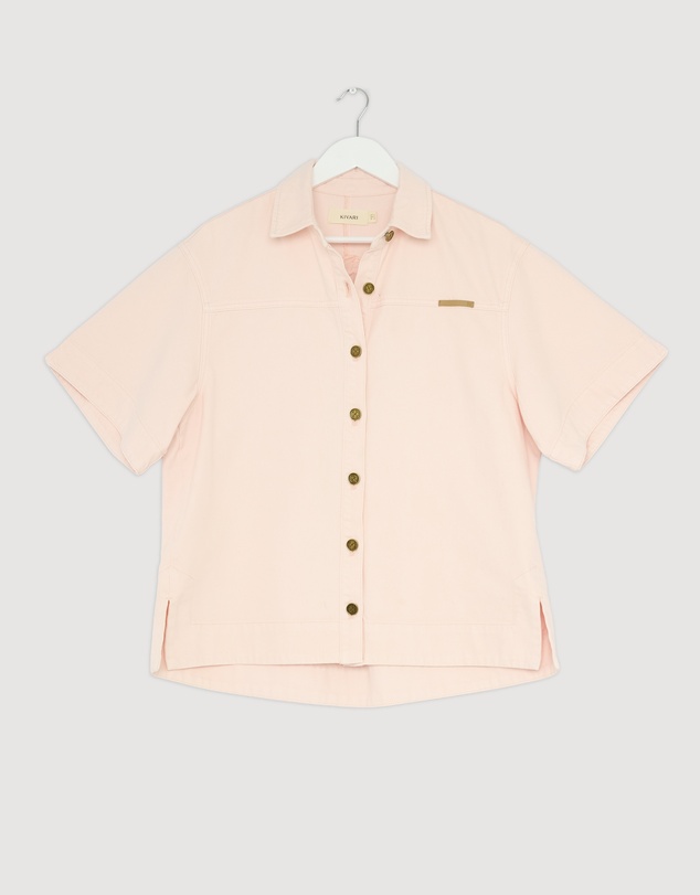 Revibe - Repaired KIVARI Marla Denim Shirt - AU 10