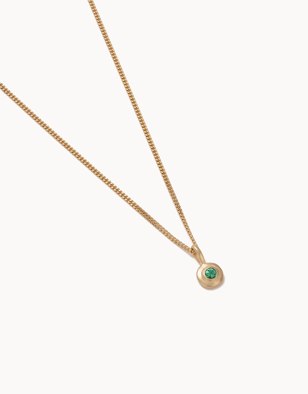 Kirstin Ash - Birthstone Necklace May Emerald