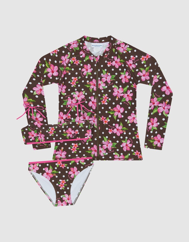 Bluesalt Beachwear - Bahamas Bikini and Rash Top Set