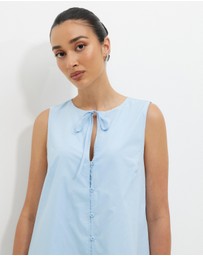Calli - Poplin Swing Mini Dress