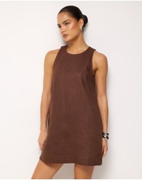 AERE - Lila Linen Shift Mini Dress