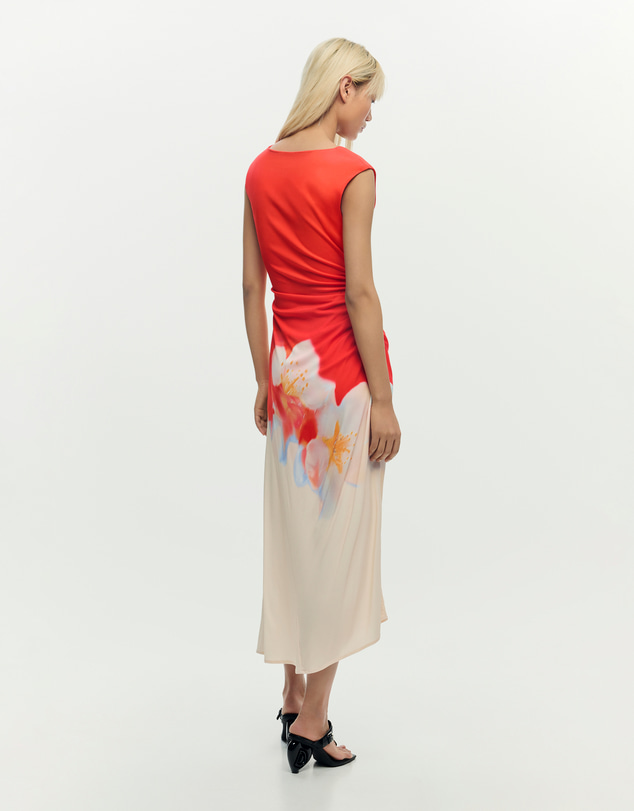 Desigual - Two-tone floral dress
