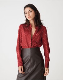 Forcast - Courtney Satin Spot Shirt