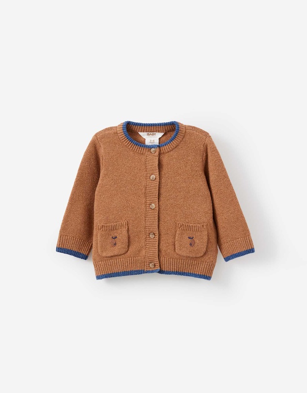 Cotton On Kids - Baby Organic Blend Knit Cardigan