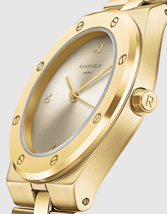 Rosefield - Rose Sunray Gold-Tone Bracelet Watch