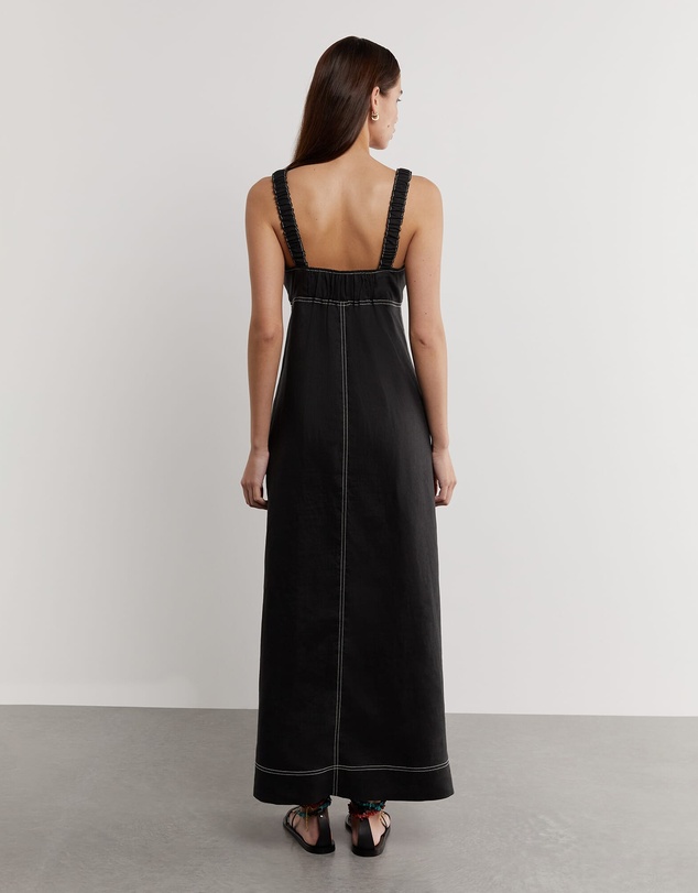 Jag - Sara Linen Midi Dress
