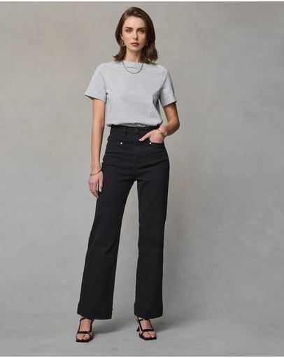 DRICOPER DENIM - Maarte Black Wide Leg Jeans
