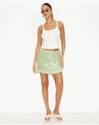 Dazie - Discoteca Sequin Mini Skirt