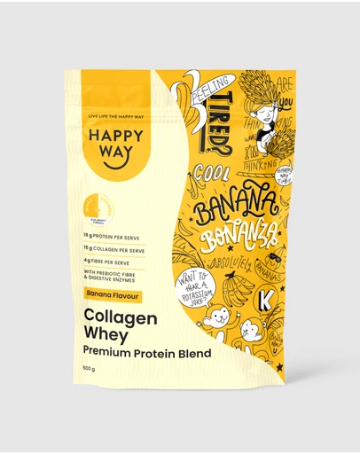 Happy Way - Banana Collagen Whey Protein Powder