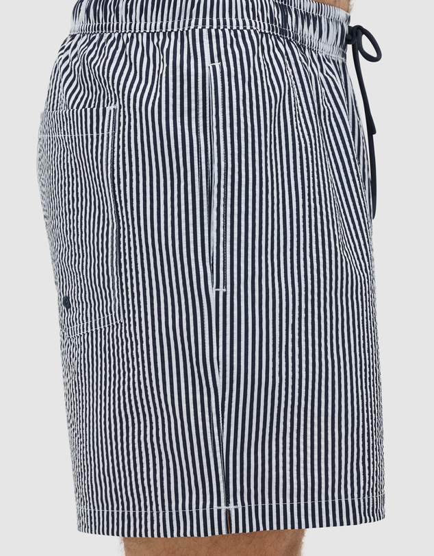 Seed Heritage - Seersucker Stripe Swim Short