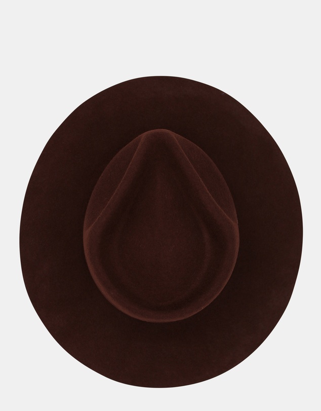 Morgan & Taylor - Amelia Wool Fedora in Brown