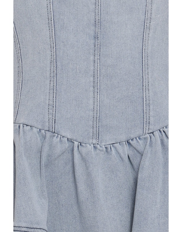 Petal & Pup - Ellen Strapless Mini Dress - Light Denim