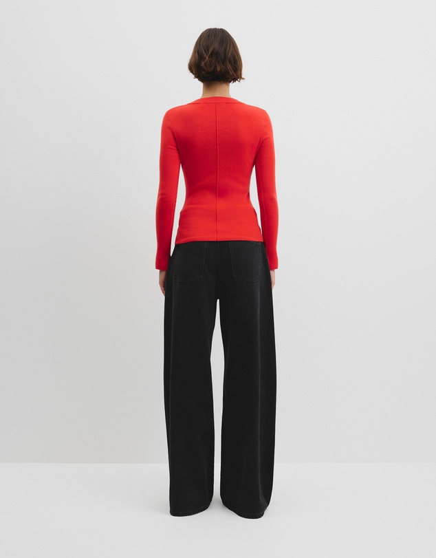 Country Road - Wool Silk V-neck Neck