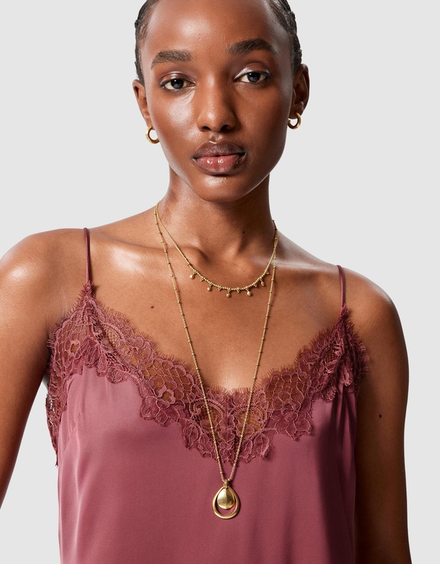 & Other Stories - Satin Slip Midi Dress