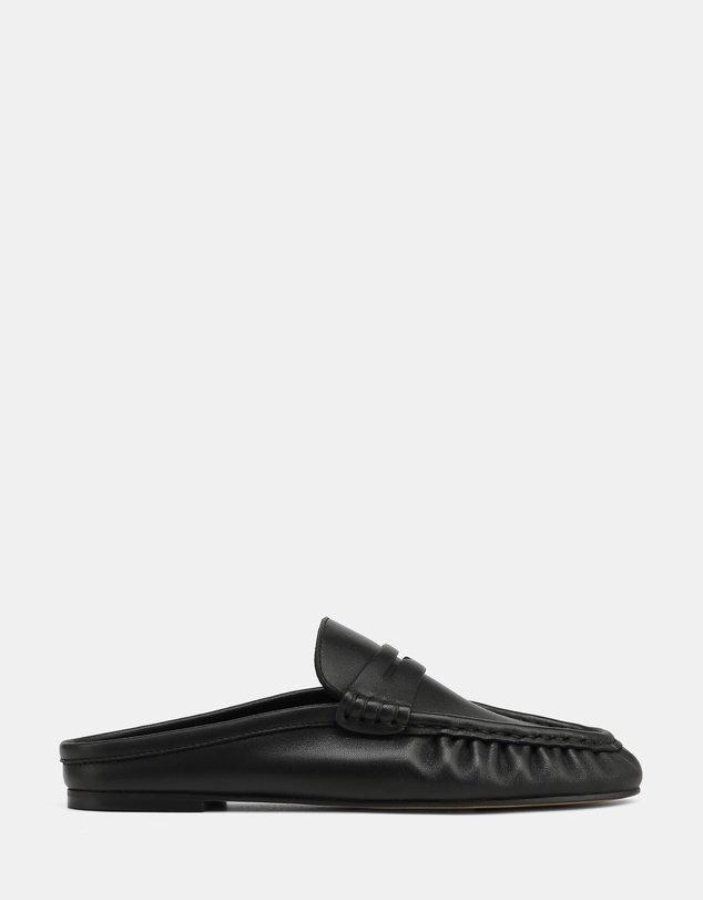 Wittner - Bronn Leather Backless Loafers