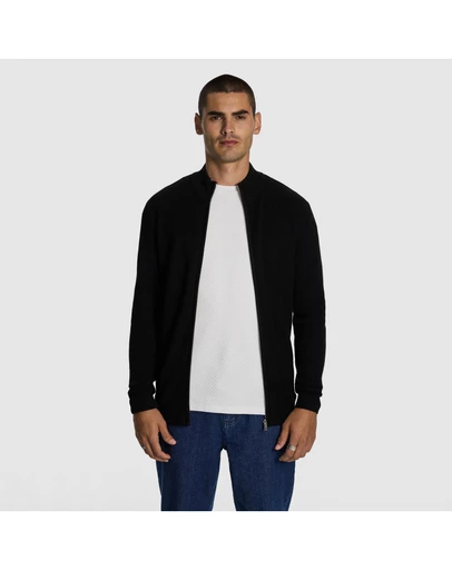 yd. - Adam Zip Through Knit Cardigan