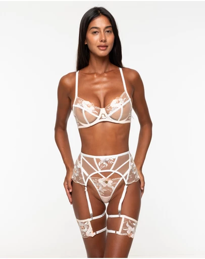 One Empire - Hattie White Lingerie Set