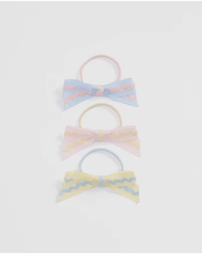 Country Road - Ric Rac Bow Pack Of 3