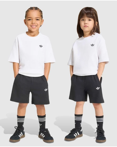 adidas Originals - Loose Waffle Short T-Shirt Set - Kids-Teens