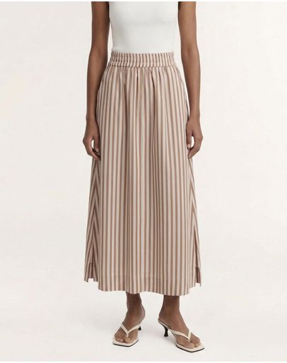 Tan & Ivory Stripe
