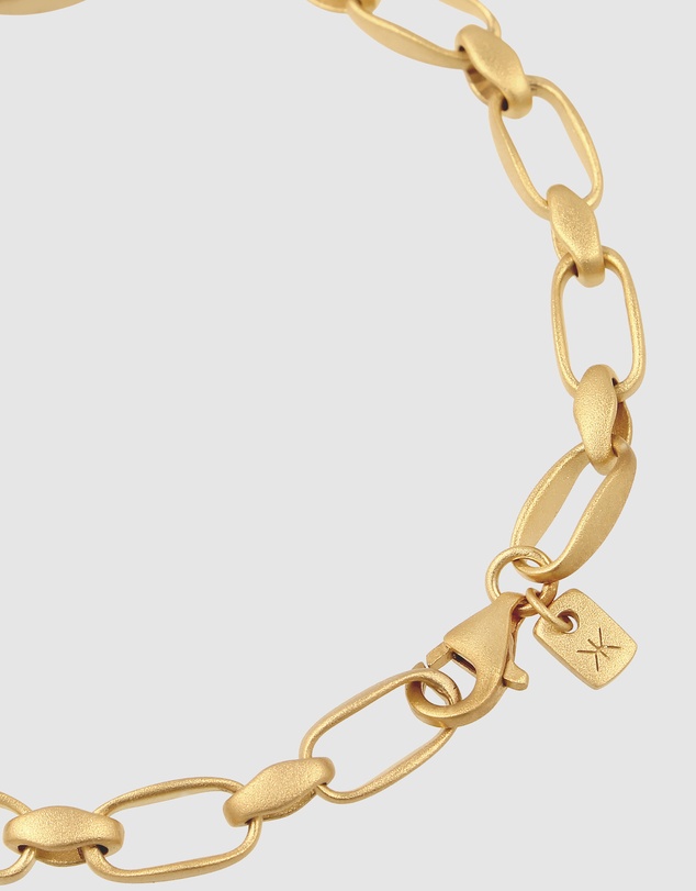 Kuzzoi - ICONIC EXCLUSIVE - Classic Link Chain Bracelet in Gold-Plated 925 Sterling Silver