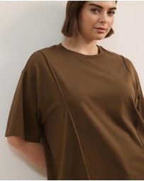 Atmos&Here Curvy - SS Cotton Boxy T-Shirt