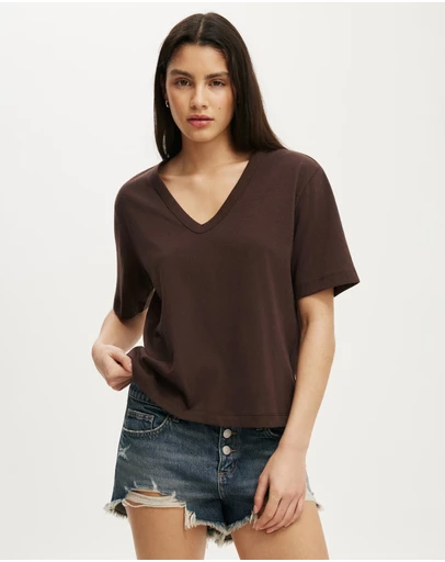 Cotton On - The Slub V Neck Tee