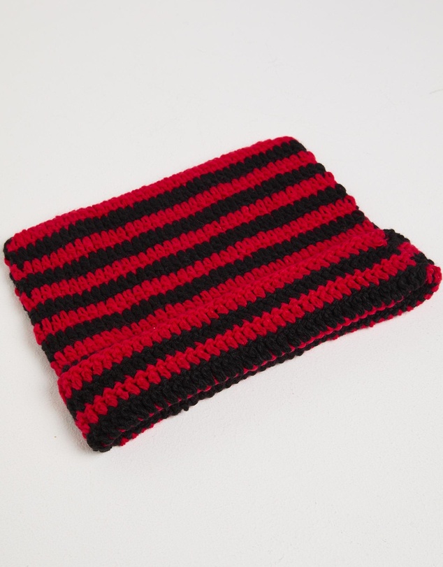 Insight - Y2K Striped Ear Beanie
