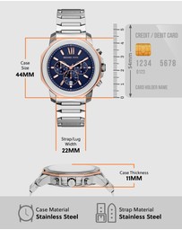 Michael Kors - Prescott Silver Tone Chronograph Watch