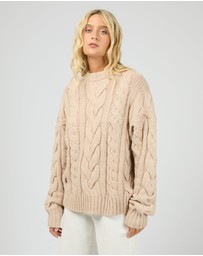 All About Eve - Higgins Cable Knit Oat