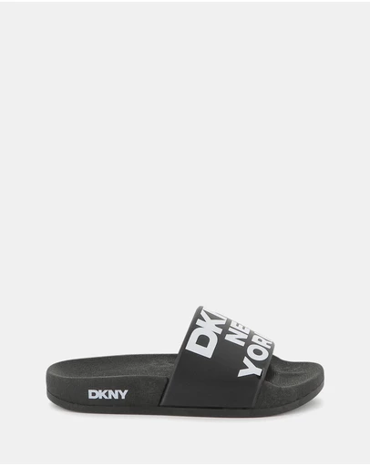 DKNY - Logo Aqua Slides - Kids-Teens