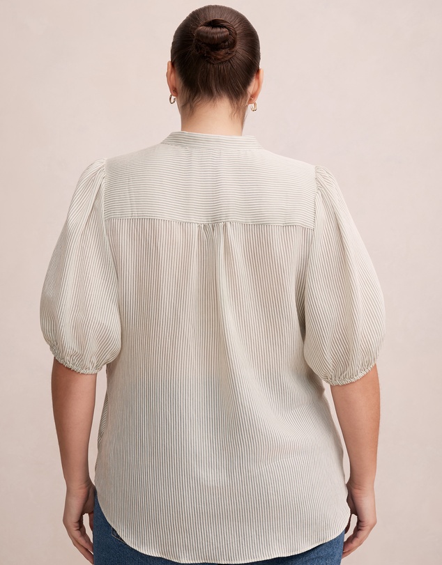 Forever New Curve - Lulie Curve Striped Shirt