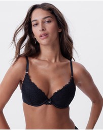 Bras N Things - Bethany Essentials Double Push Up Bra - Black
