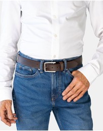 Buckle - McAllister. Australian Made Buffalo Leather Belt. 35mm width.