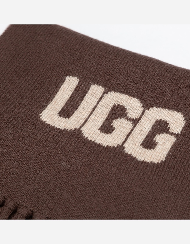 Ozwear Connection Uggs - Ugg Logo Cashmere Aus Wool Woven Scarf